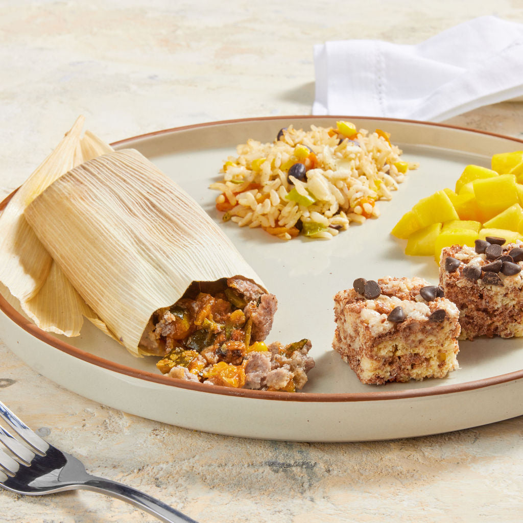 Blue Corn Vegetable Tamale