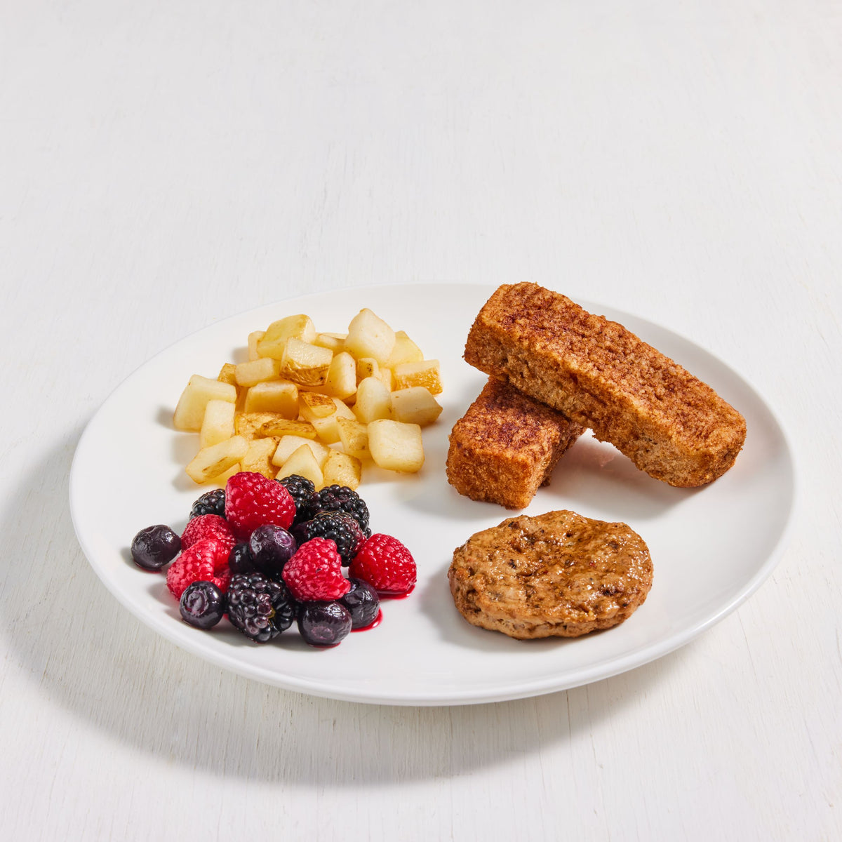 Cinnamon French Toast Sticks with Berries